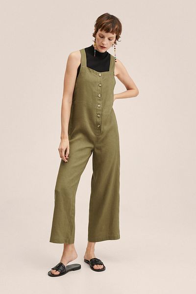MANGO Women's Khaki Bottom-Top Set27957106