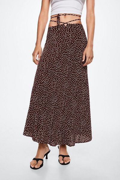MANGO Brauner Damenrock 37042883