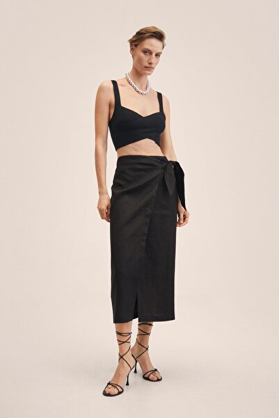 MANGO 27027877 Ženy/Dívky Černá