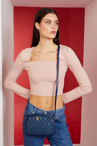 Pierre Cardin Geantă de umăr pentru femei din denim 05PO22Y1636