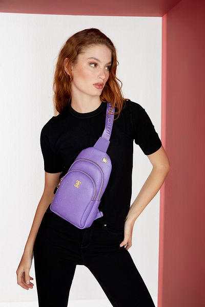 Pierre Cardin Geantă de umăr pentru femei Purple Floater 05PO22Y1535