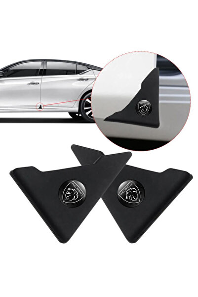 GARDENAUTO Peugeot Logolu Kapı Koruma Kenar Köşe Koruyucu Çarpma Çizilme Önle...
