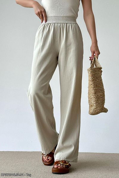 Laluvia Hose mit elastischem Bund in Stein