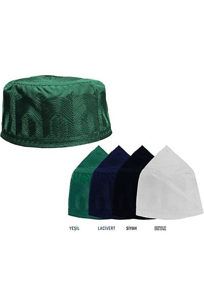 Yasir SkullcapPrayer SkullPrayer Hat. Tophead Memory Embroidered Skullcap1 PieceWhite ColorNumber 58