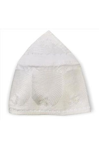 Yasir SkullcapPrayer SkullPrayer Hat. Tophead Memory Embroidered Skullcap1 PieceWhite ColorNumber 58