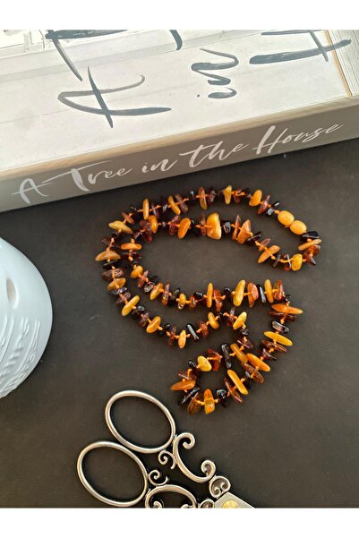 Kotryna قلادة قطرة العنبر للبالغين 45 سم