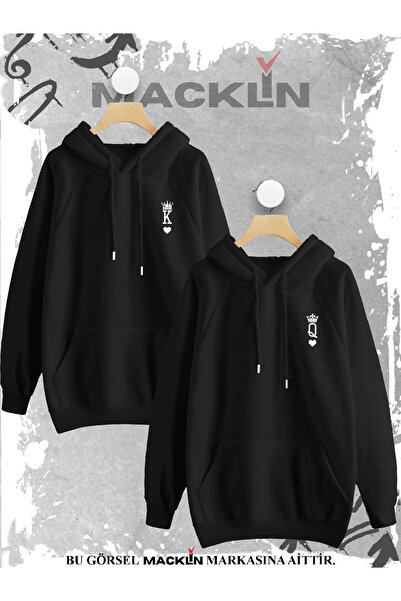 macklin عزيزي الزوجين مزيج K (الملك) Q (Qunen) القلب الصدر تصميم مطبوع مقنعين...