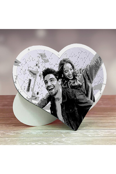 Solidacrafts Özelleştirilebilir Kalp Şeklinde Puzzle 97 Parça