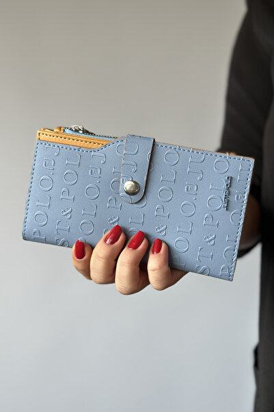 Just Polo محفظة نسائية كبيرة الحجم مناسبة للاستخدام اليومي، موديل أفقي مع سحا...