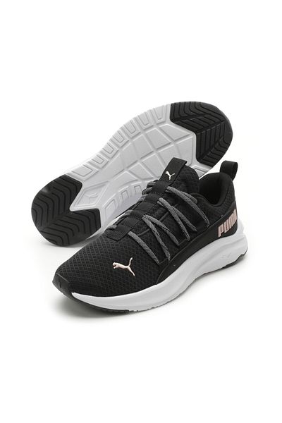 Puma black walking shoes store
