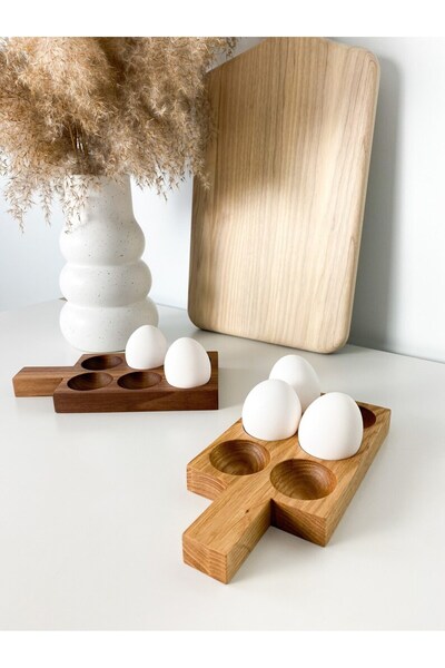 inwood Ahşap Saplı 6’Lı Yumurtalık Servis Tabağı Tekli