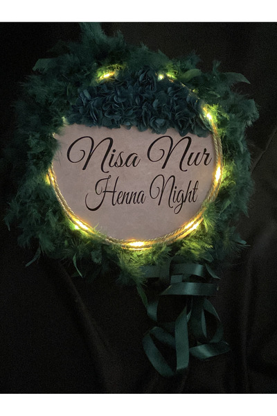 TAN EVENT 32 cm Ledli Gelin Defi,Işıklı Def,Ledli Tef,Işıklı Sünnet Defi,Kına...