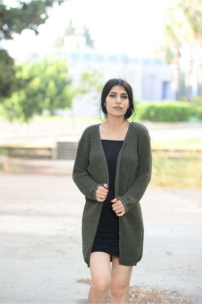 openex tekstil Дамска жилетка с плетен пуловер Openex Khaki Selanik