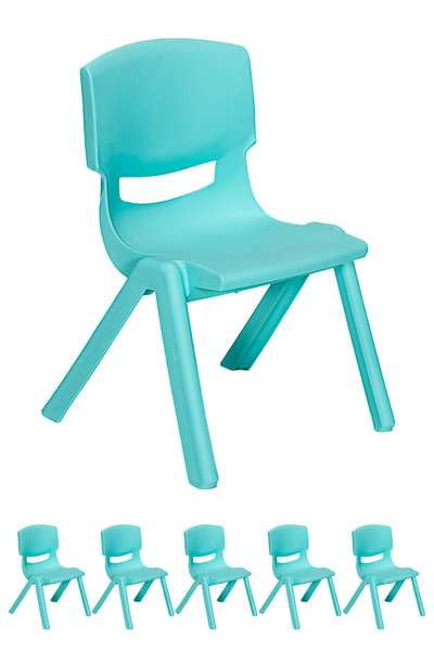 SANDALİE Junior 6 Adet Ergonomik Konforlu Anaokulu Kreş Çocuk Sandalyesi - Tu...