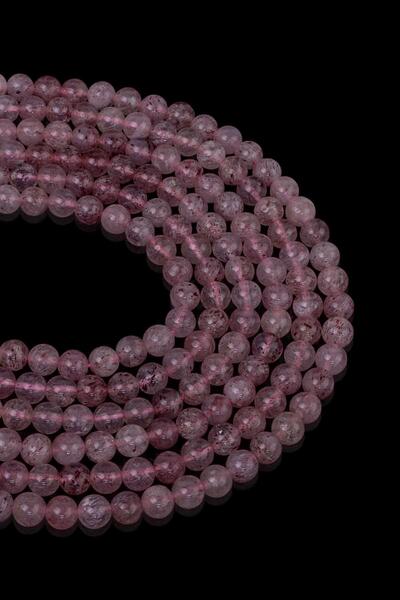 Dünya Doğal Taş Piatra de cuarț de căpșuni de 6 mm