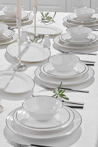 Taç Eliza Alyona 53 Parça Yemek Takımı Platin