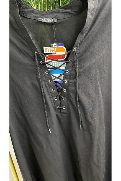 MY SEA G-12 Linen Long Sleeve Shirt Pareo