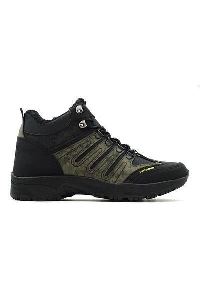 LETAO Unisex γούνινες μπότες πεζοπορίας με φερμουάρ