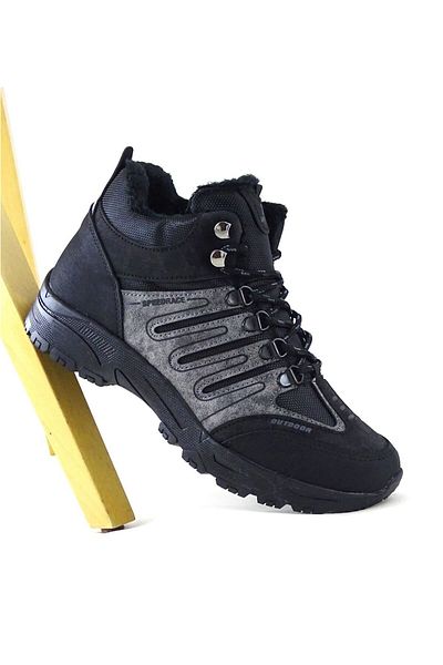 LETAO Unisex γούνινες μπότες πεζοπορίας με φερμουάρ
