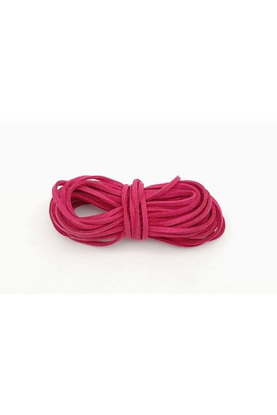 angel çanta aksesuar Angel Bag Accessory 5 meters Fuchsia Nubuck Leather Rope No:23