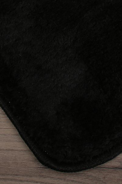 Bonny Home Relax Black Cornered 60x100 + 50x60 cm Σετ 2 Πατάκια Μπάνιου Pufidik Αντιολισθητικό Σετ καθίσματος τουαλέτας