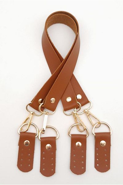 angel çanta aksesuar Τεχνητό δέρμα 55 cm Misu Model Double Handle Χρώμα Μαύρισμα Ανοιχτό Χρυσό Μέταλλο