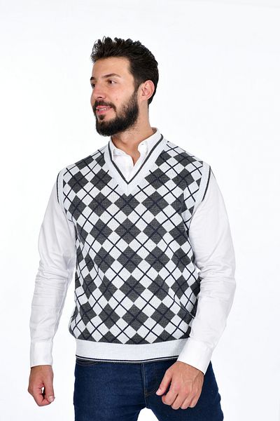 White Sweater Vests Styles Prices Trendyol Page 3