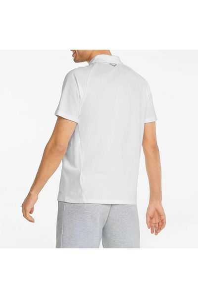 Puma Teamfinal Casuals Polo ανδρικό μπλουζάκι πόλο ποδοσφαίρου 65738404 Λευκό