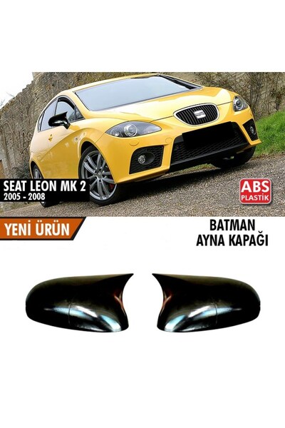 HYM TUNİNG Seat Leon Mk 2 Uyumlu Makyajsız Kasa Yarasa Ayna Kapak 2005-2008 P...