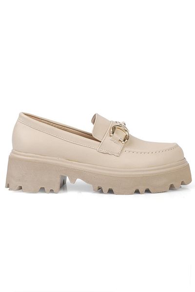 Capone Outfitters Capone Round Toe Buckle Trak Sole Women's Loafer
