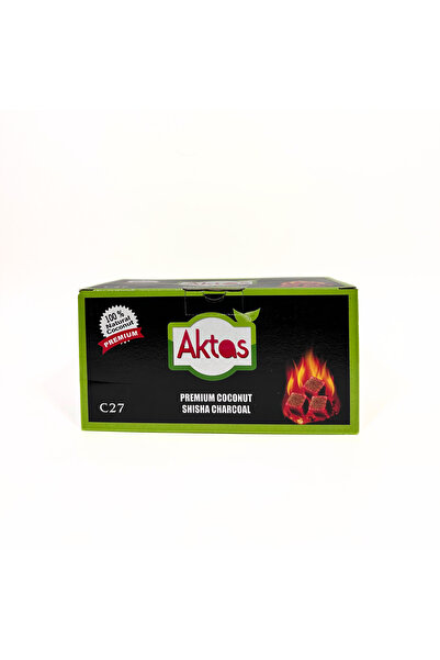 Aktaş HOOKAH Premium Nargile Kömürü %100 Hindistan Cevizi Kabuğu 1,5 Saat Yanma Süresi Baş Ağrısı Yapmayan Kömür