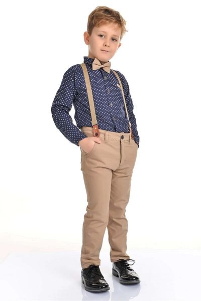 UMKEM Terry Boy Oxford Shirt with Bow Tie Age 4-8