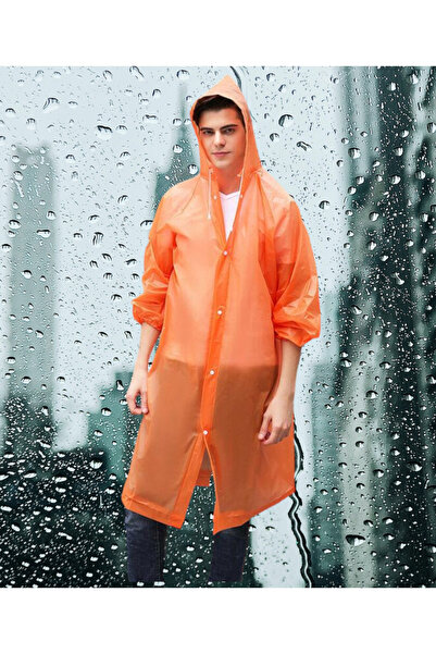 Shopiolog Γυναικείο ανδρικό αδιάβροχο Unisex με κουκούλα Eva μαύρο αδιάβροχο με κουμπωτά