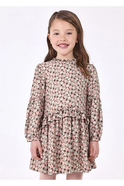 MAYORAL Rochie viscoză pentru fete Nude 4924