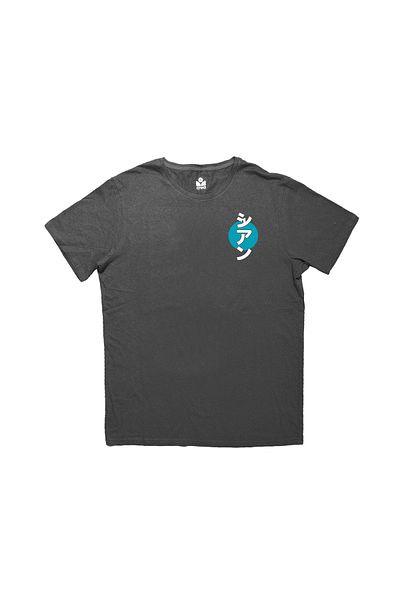 Crea Eymer Wear Μπλουζάκι Ronin Samurai Ιαπωνικής σχεδίασης με λαιμόκοψη 100% βαμβάκι Anthracite