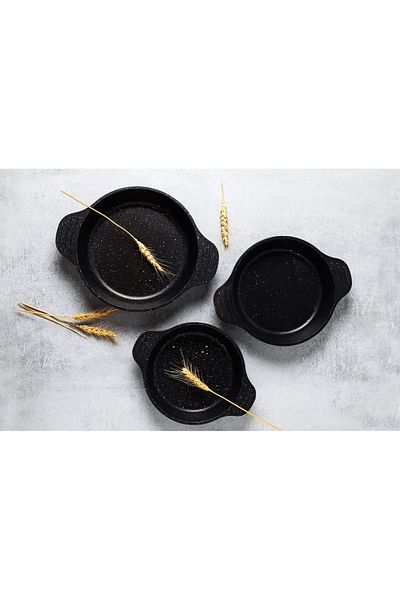 WolfCast Cast Iron 3-Piece Sahan Set 16-18-20 cm