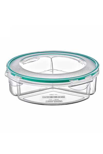 PlastArt Fresh Box Kilitli 3 Bölmeli Saklama Kabı 1.3 Lt