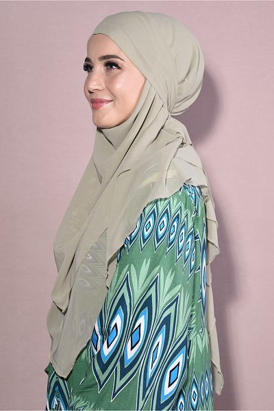Nowa Scarf Hijab Medium Size Ready Chiffon