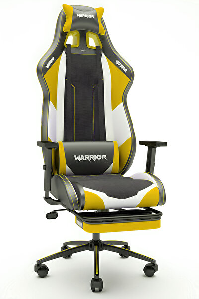 warrior Scorpion Oyuncu Koltuğu - Hardal - Ayak Uzatmalı Bilgisayar Sandalyesi - 1575C0492