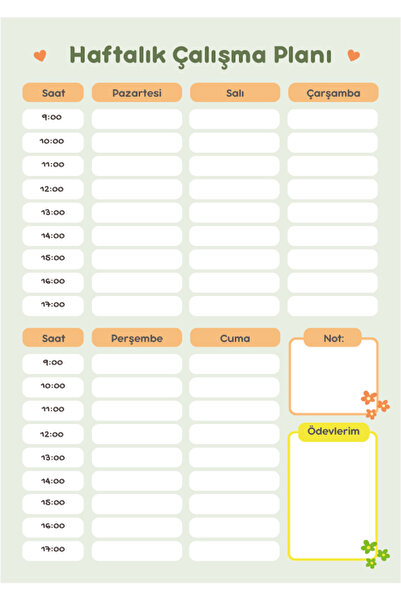 OzmeralBaskı TR Aylık Günlük Planlayıcı | Monthly Planner , Günlük, Haftalık ...