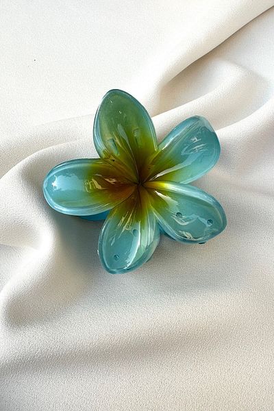 yucelique Hibiscus Flower Emi Jay Design Clothespin Hair Clip (7.5 CM)