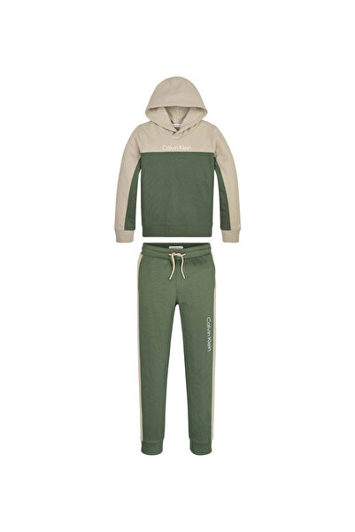 Calvin Klein Düz Haki Erkek Eşofman Takımı IB0IB01849LLP