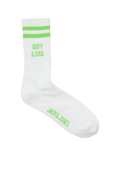 Jack & Jones Мъжки чорапи Jack Jones Statement Tennis Sock, зелени, 12248686-21
