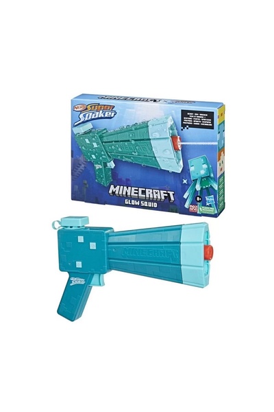 Hasbro Nerf Super Soaker Minecraft Glow Squid F7600