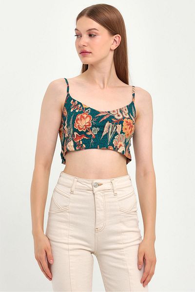 ALEXANDERGARDI PATTERNED BUSTIER WITH STRAP (B23-0069)