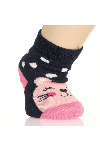 Step 2 Step Cat Patterned 3-Piece Socks for Baby Girl