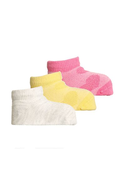 Step 2 Step Heart Patterned 3-Piece Booties Socks 3-Piece Booties Socks Baby Girl
