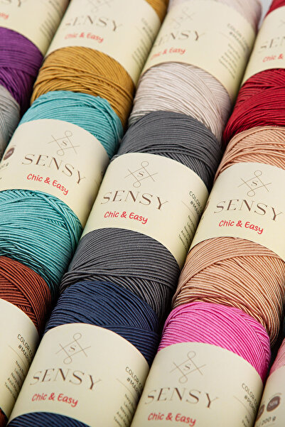 SENSY Premium Chic&Easy 200 gr Mumlu İp Pase İp Supra İpi Runner İpi Çanta İpi Supla İpi Hardal