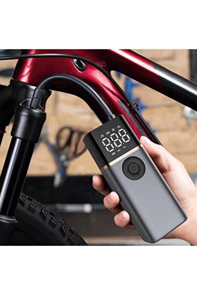 Fogy 2,000 Mah Motosiklet Ve Bisiklet Mini Taşınabilir Şarjlı Kompresör Lasti...
