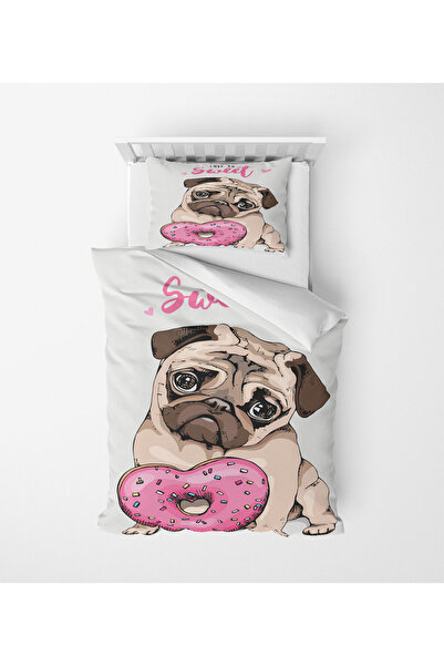 ALBANHOME طقم غطاء لحاف فردي بطباعة رقمية ثلاثية الأبعاد من الساتان الصغير لل...